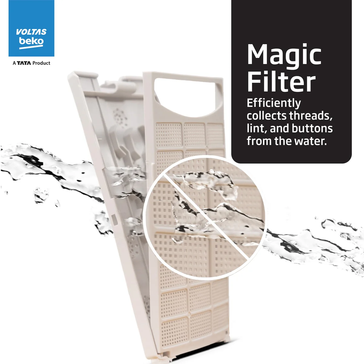 11 Kg 5 Star Fully-Automatic Top Loading Washing Machine (WTL1106UEA / OBS1060, Grey, Double Waterfall Technology) , Voltas Beko, A Tata Product - Image 11
