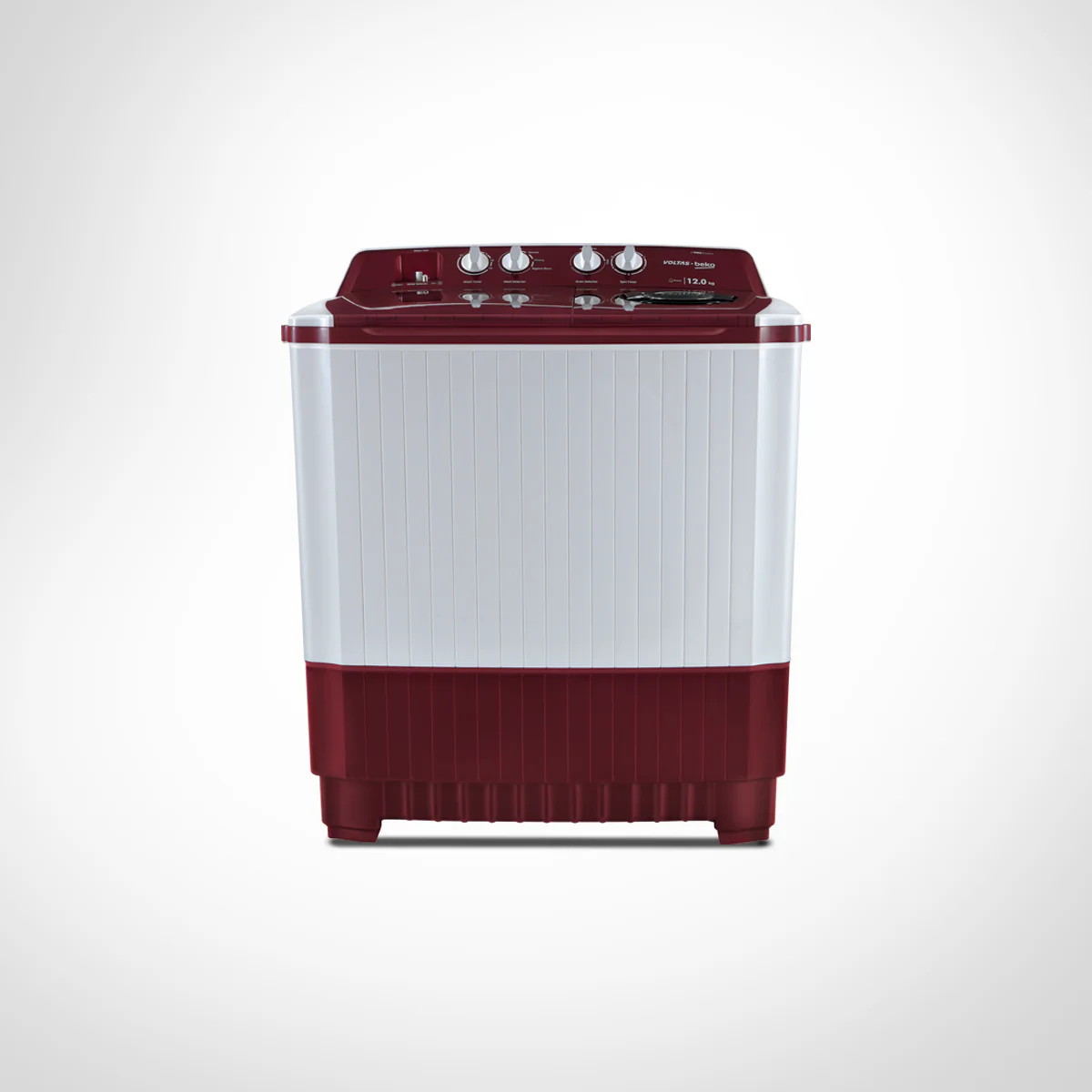 12 Kg 5 Star Semi Automatic Washing Machine (WTT120ABRT, Burgundy) , Voltas Beko, A Tata Product - Image 12