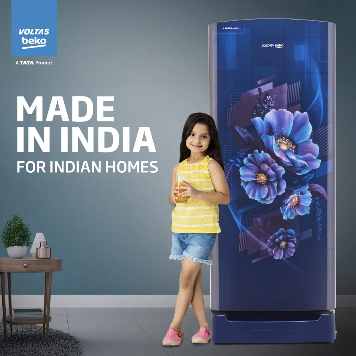 183 L 5 Star Direct Cool Single Door Refrigerator (RDC215A / W0BBRTM0000GO, Bonita Blue, Fresh Box Technology, with Quick Frezze) , Voltas Beko, A Tata Product - Image 3