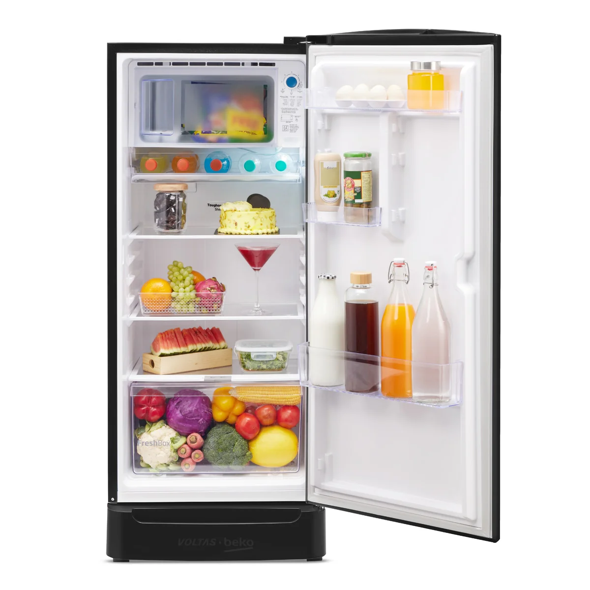 183 L 5 Star Direct Cool Single Door Refrigerator (RDC215A/W0DGRTM0B00GO, Dark Grey, With Fresh Box Technology) , Voltas Beko, A Tata Product - Image 4