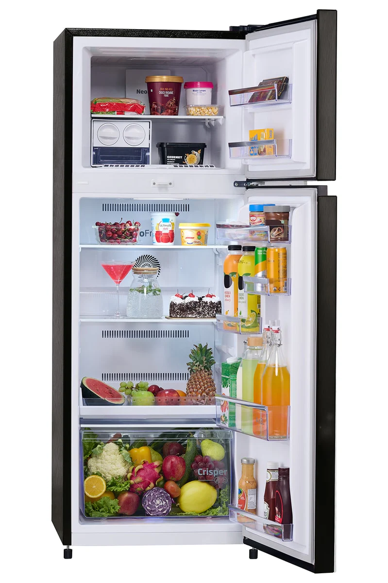 283 L 2 Star 6-in-1 Adjustable Frost Free Inverter Double-Door Refrigerator (RFF334D/WPV100RXBD, Wooden Black) , Voltas Beko, A Tata Product - Image 13