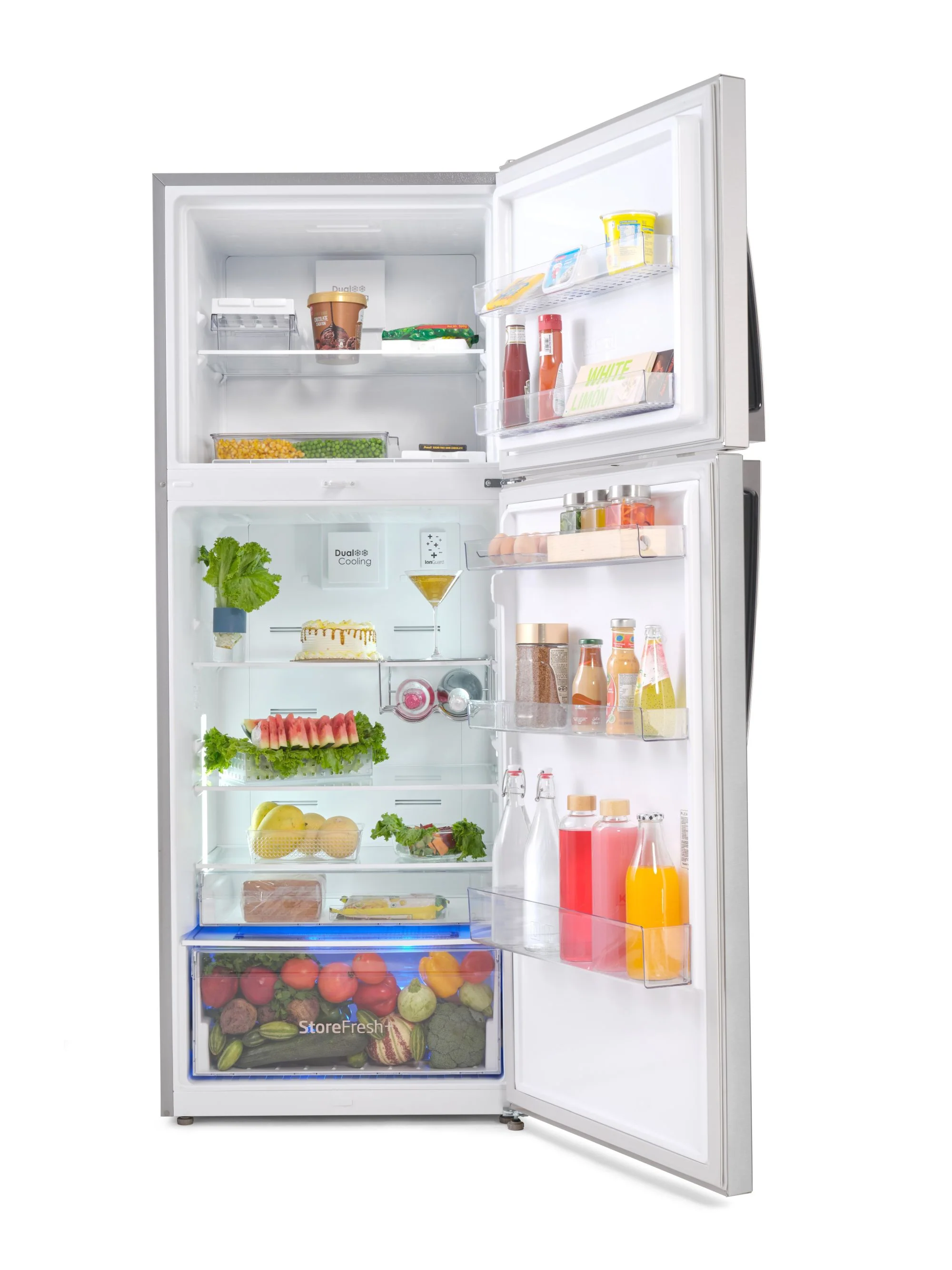 470 L 2 Star Inverter Frost-Free Double Door Refrigerator (RFF493IF, Silver, Store Fresh+TM) , Voltas Beko, A Tata Product - Image 13
