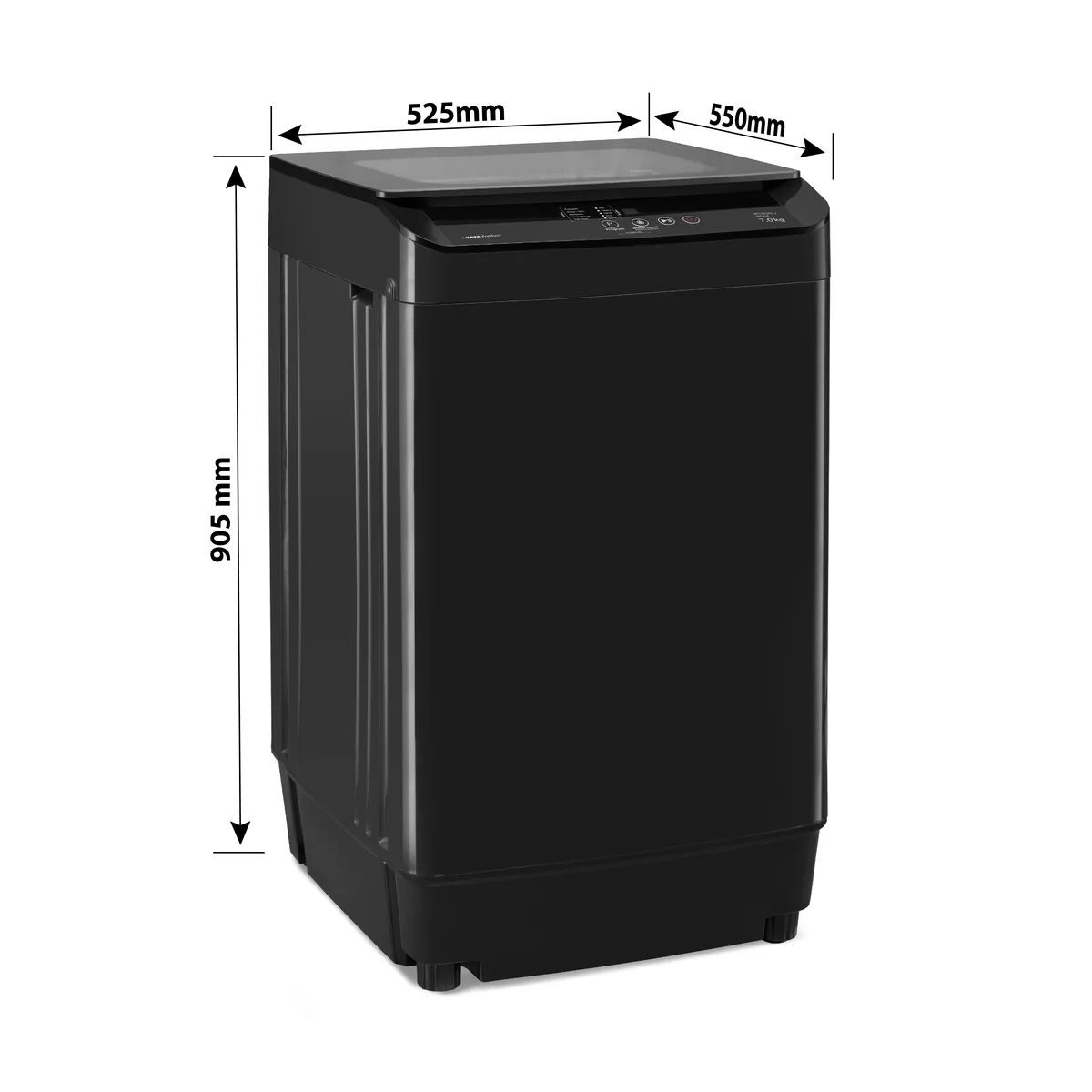 7 Kg 5 Star Eco Wash/Monsoon Dry Top Load Fully-Automatic Washing Machine (WTL70UPGC/SPCPOF, Water Reuse, Side Waterfall, Mansoon Dry, Dark Grey) , Voltas Beko, A Tata Product - Image 4
