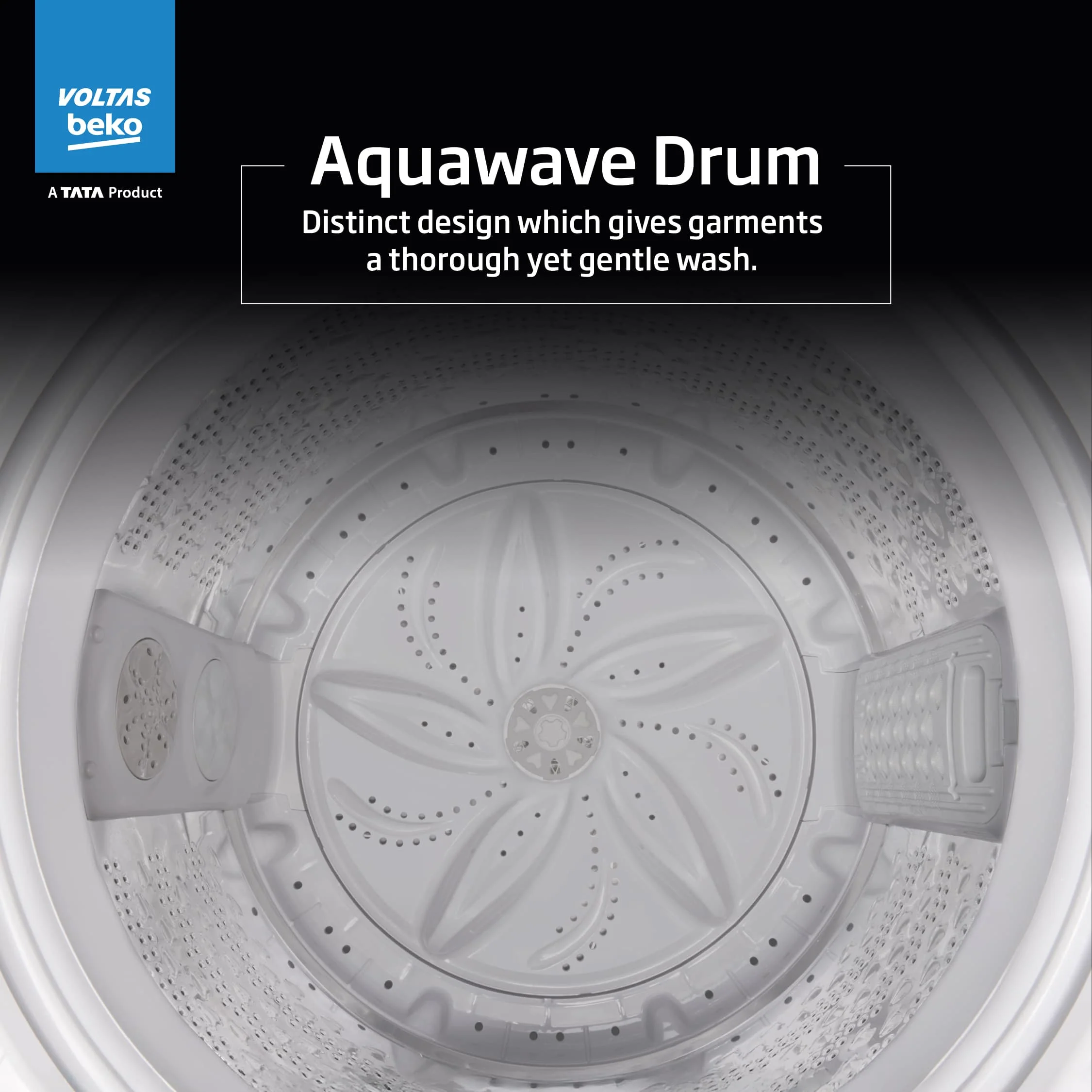 8 Kg 5 Star Fully Automatic Top Load Washing Machine (WTL8011AU, Aqua Wave Drum, Grey) , Voltas Beko, A Tata Product - Image 10