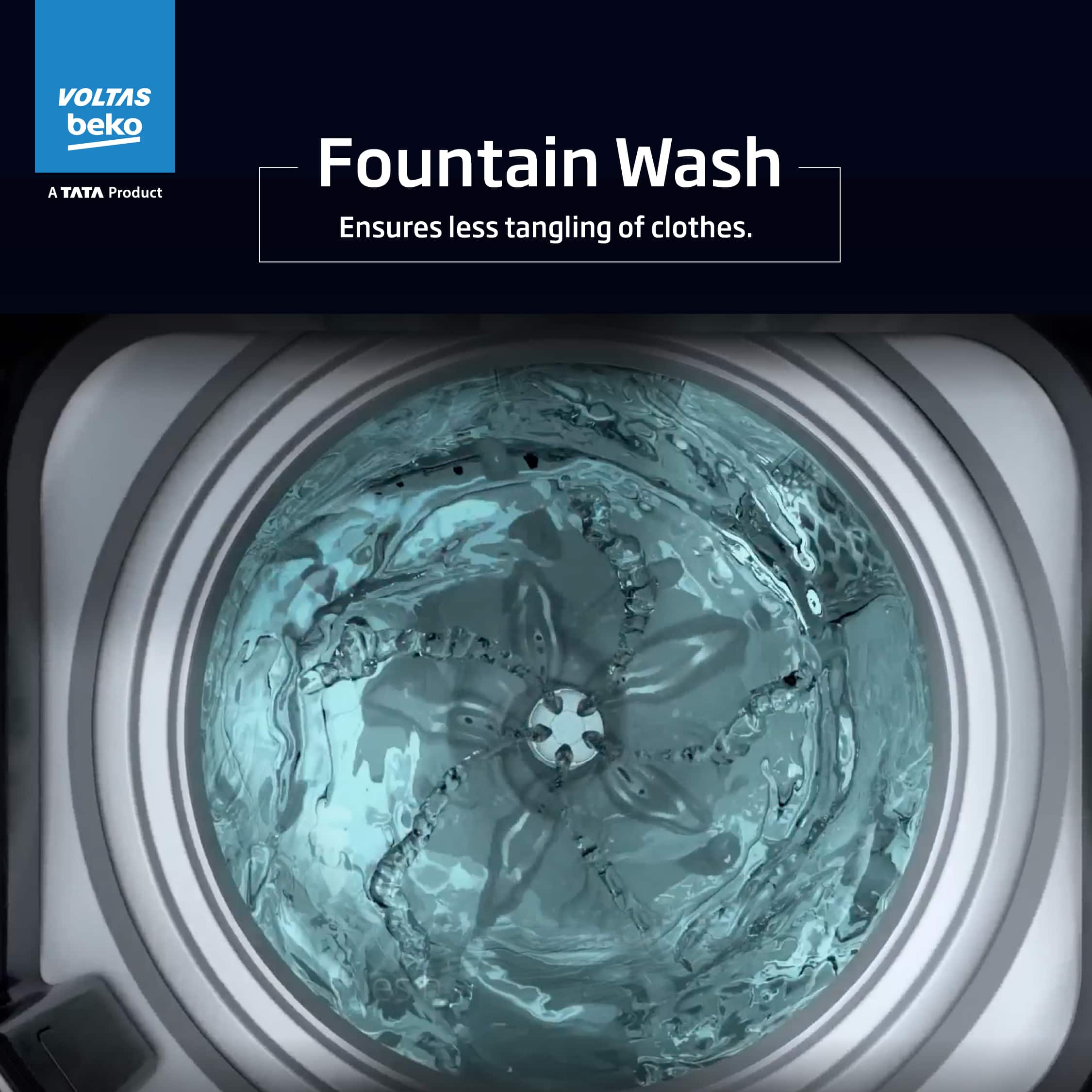 8 Kg 5 Star Fully Automatic Top Load Washing Machine (WTL8011AU, Aqua Wave Drum, Grey) , Voltas Beko, A Tata Product - Image 9