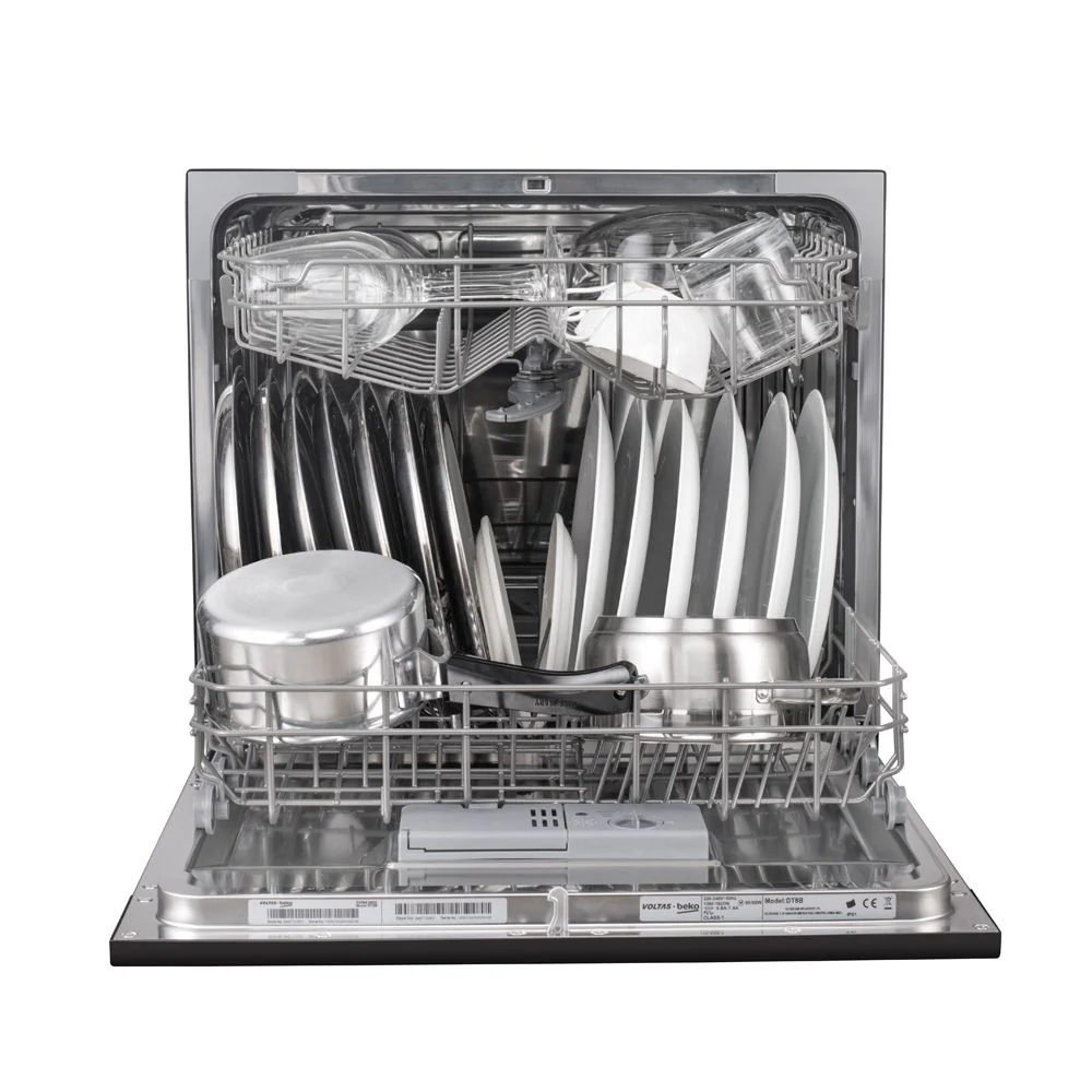 8 Place Settings Table top Dishwasher (DT8B, Black,Suitable for All Types of Utensils, with Hygiene Wash) , Voltas Beko, A Tata Product - Image 5