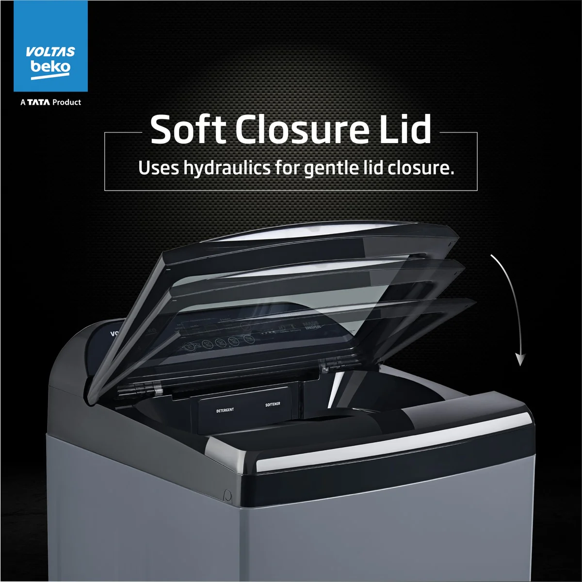 9 Kg 5 Star Fully-Automatic Top Loading Washing Machine ( WTL9006UEA/SPBOOD,Grey,Ideal Zero Pressure Technology) , Voltas Beko, A Tata Product - Image 5