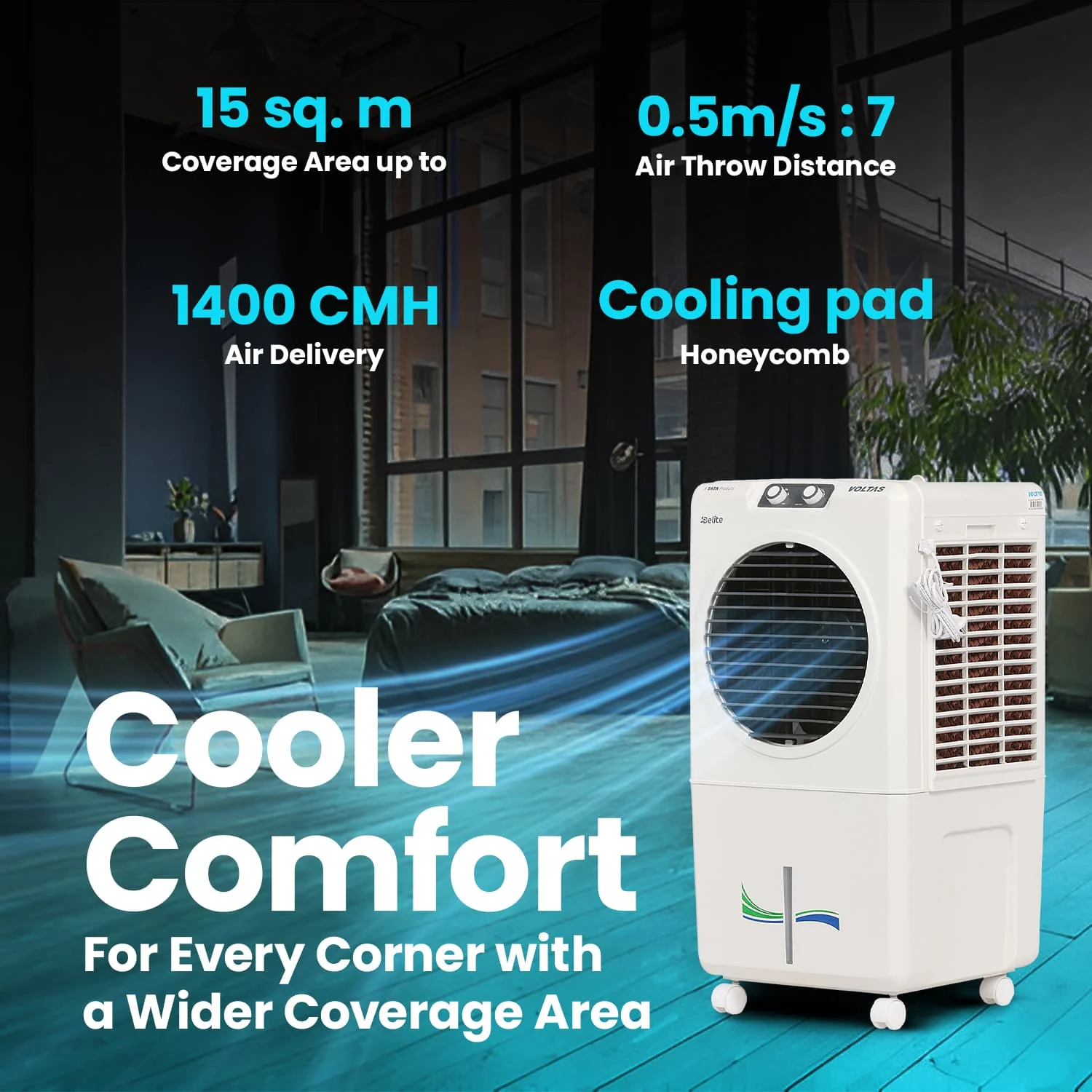 Room Air Cooler Delite 36 - Image 3