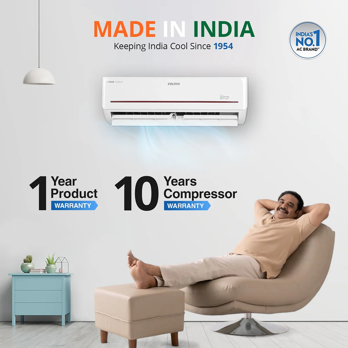 Voltas All Weather Inverter Split AC with Intelligent Heating AC, 1.5 Ton, 3 star - 183VH Vertis Prism - Image 3