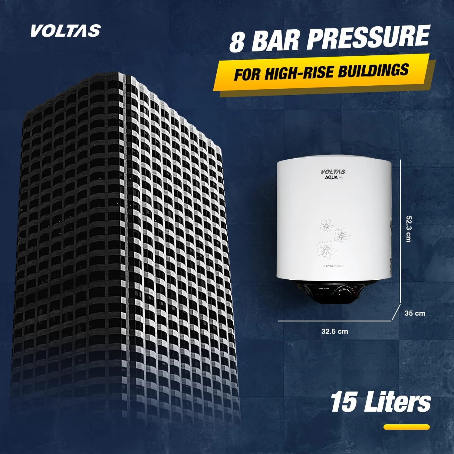 Voltas Aqua M Water Heater - 15 L (2000 W) - Image 10