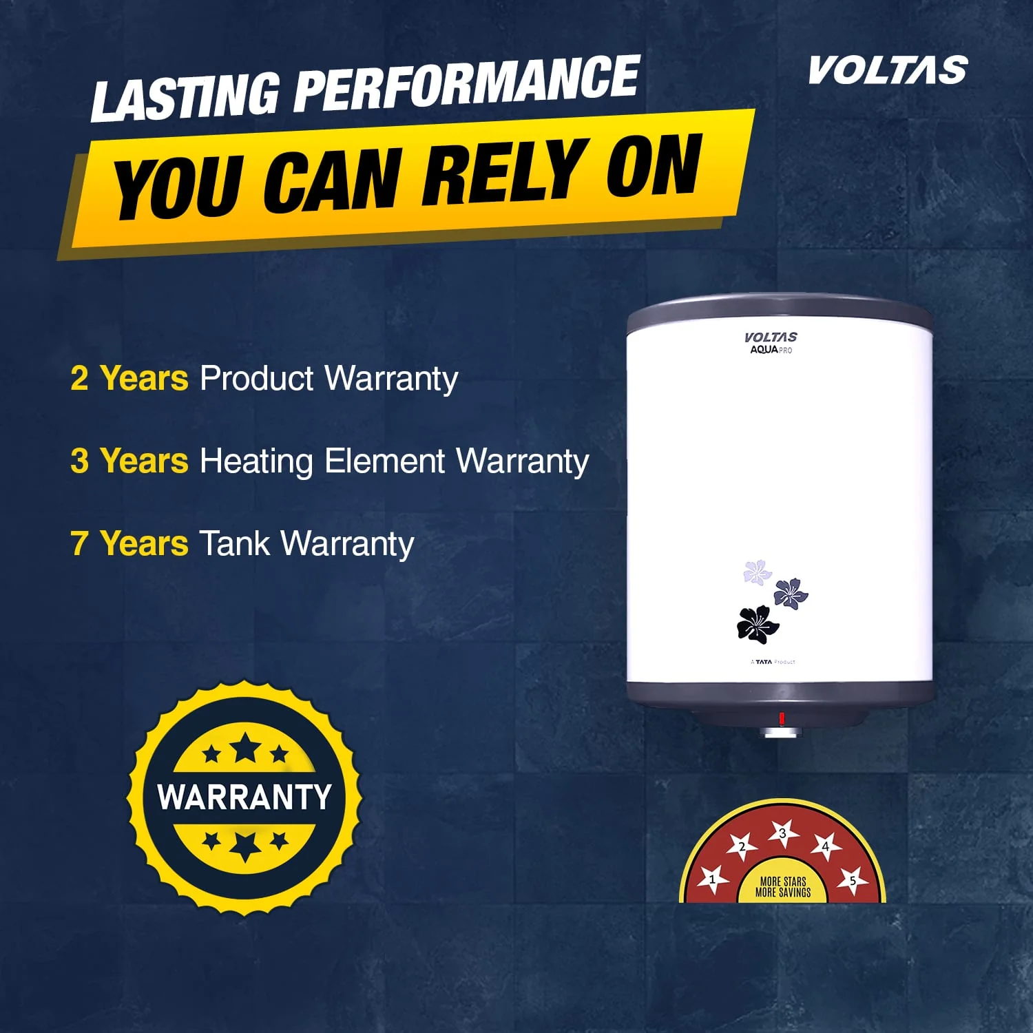 Voltas Aqua Pro Water Heater - 15 L (2000 W) - Image 5