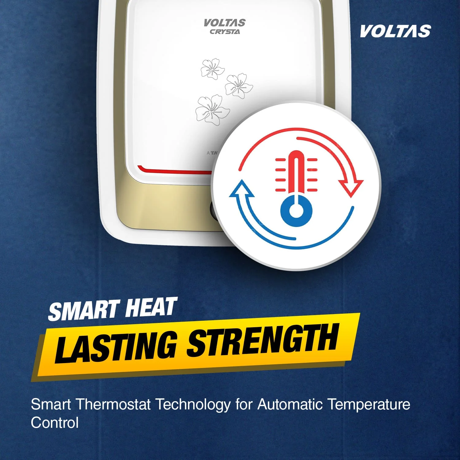 Voltas Crysta 5 Star Water Heater - 15L (2000 W) - Image 4