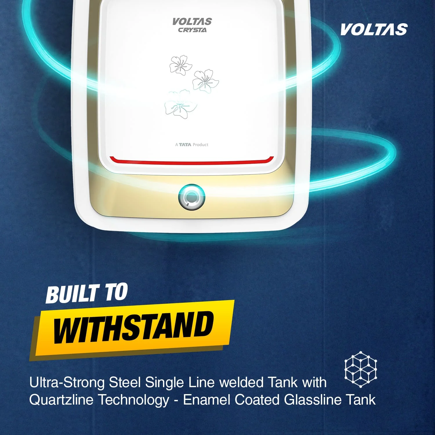 Voltas Crysta 5 Star Water Heater - 25L (2000 W) - Image 6