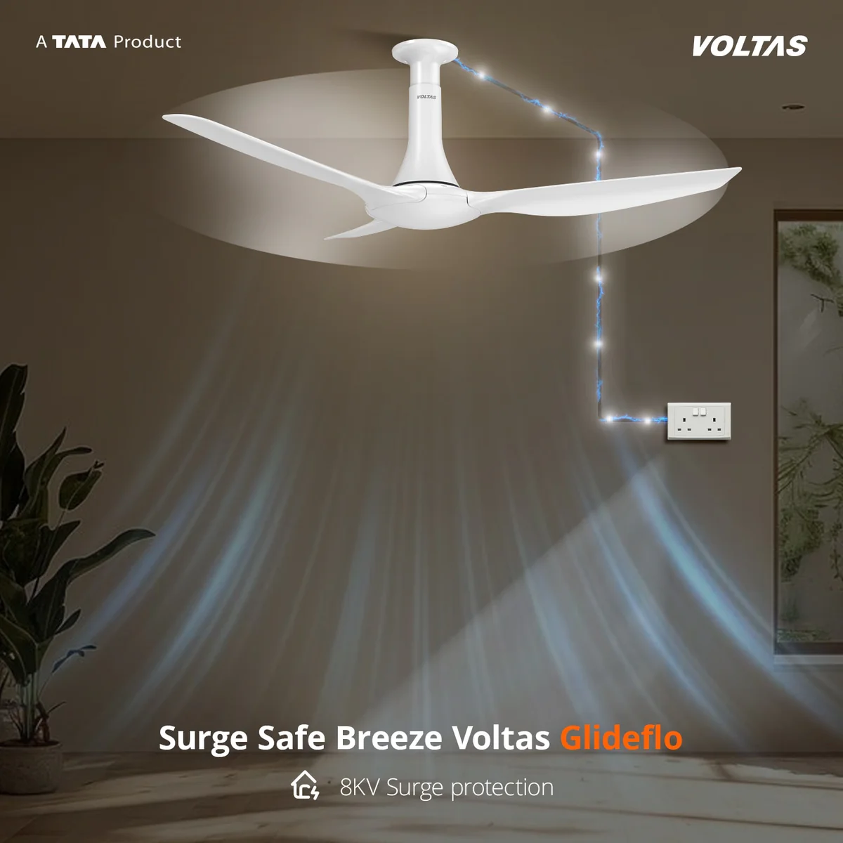 Voltas Glideflo BLDC Fan - 1320PBWT - Image 5