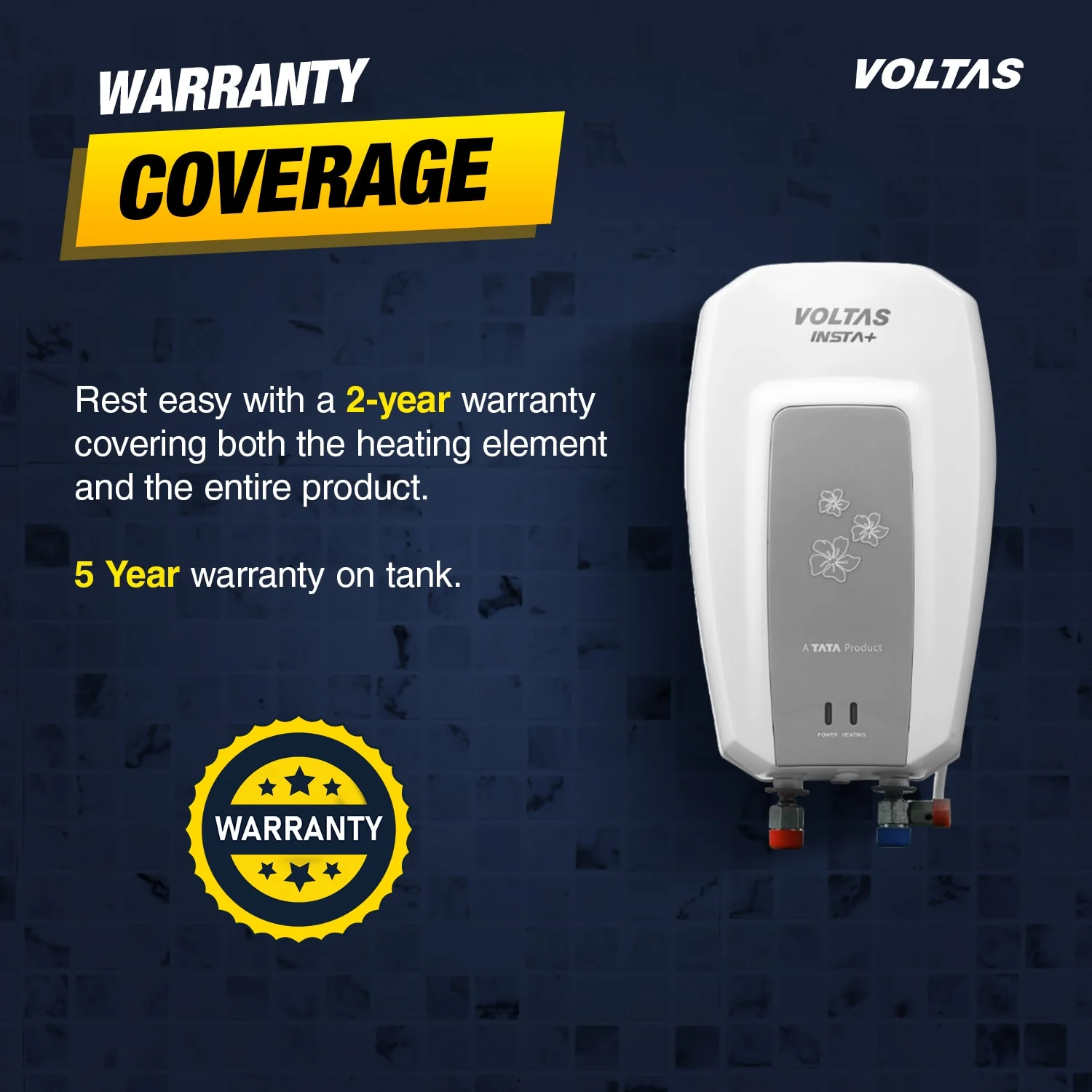 Voltas Insta+ Water Heater - 3L (4500 W) - Image 6