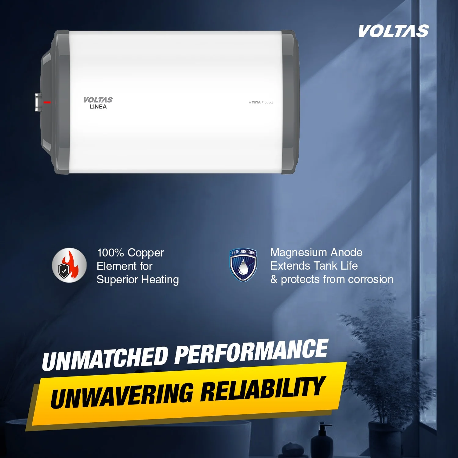 Voltas Linea 3 Star Water Heater - 10L (2000W) - Image 5