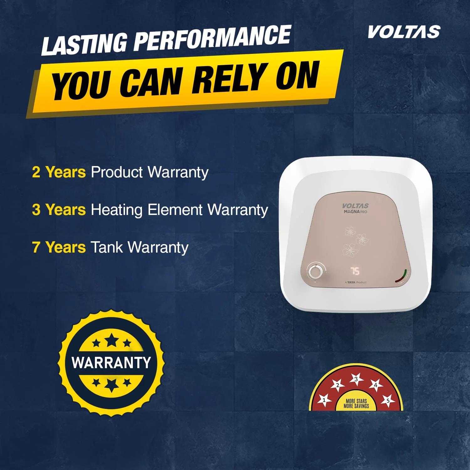 Voltas Magna PRO 5 Star Water Heater - 25 L (2000 W) - Image 7