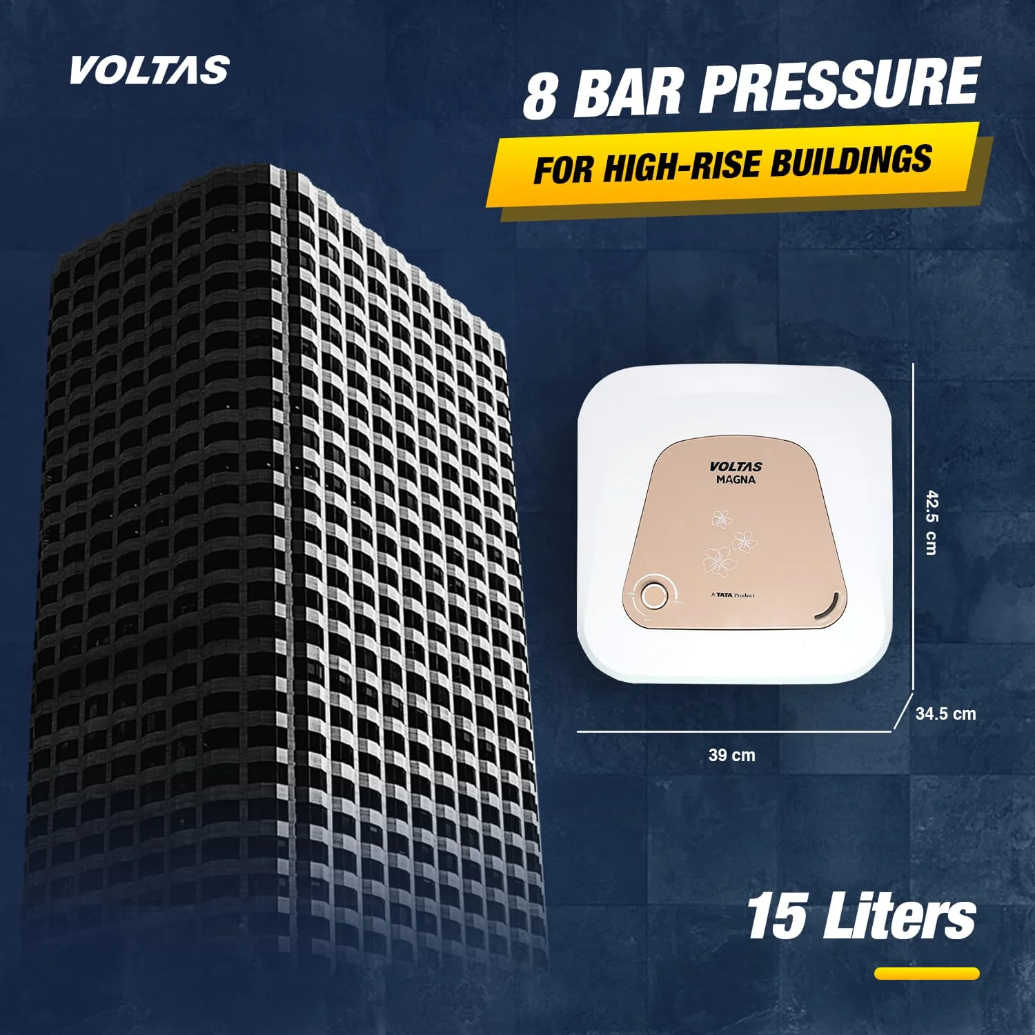 Voltas Magna Water Heater - 15 L (2000 W) - Image 9