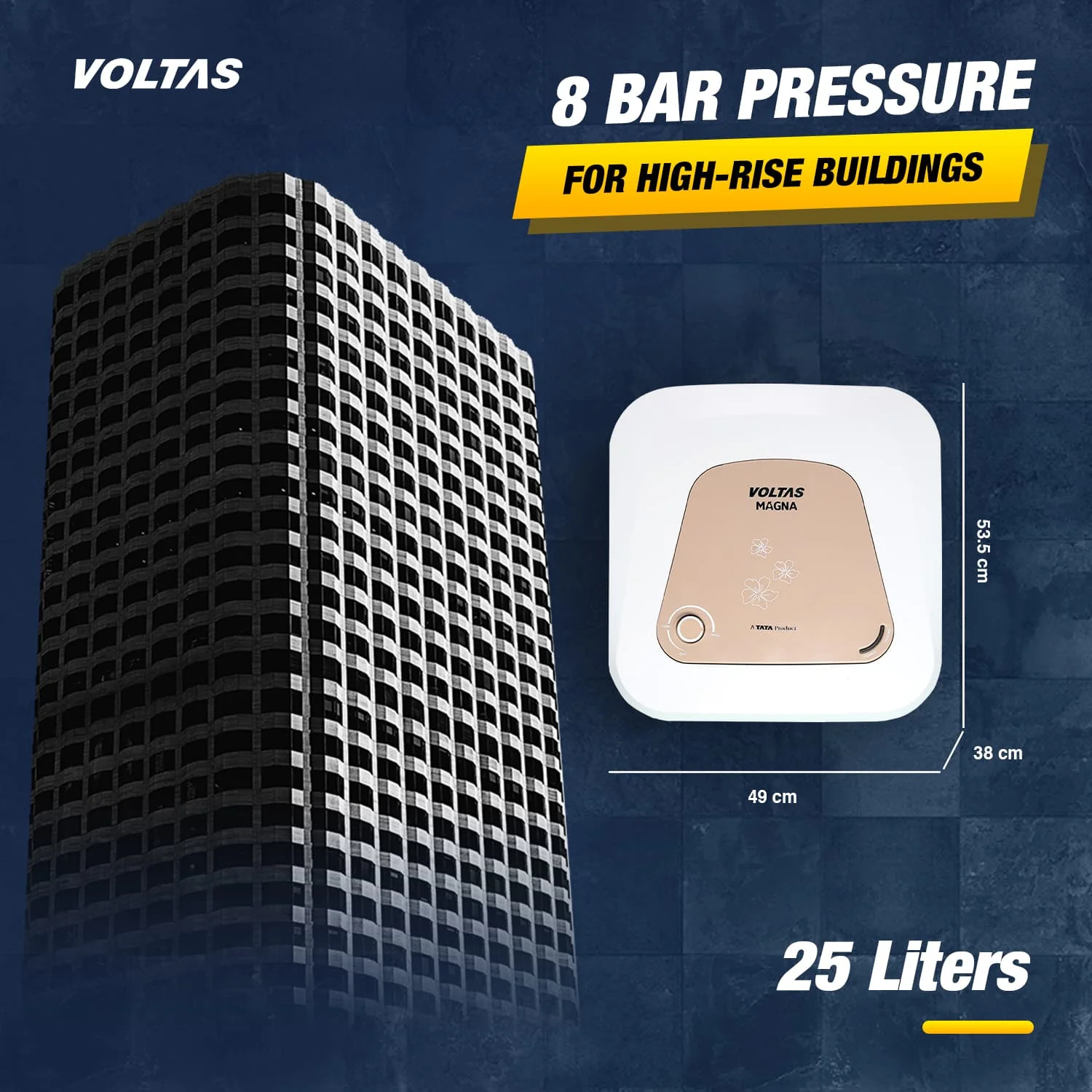 Voltas Magna Water Heater - 25 L (2000 W) - Image 3