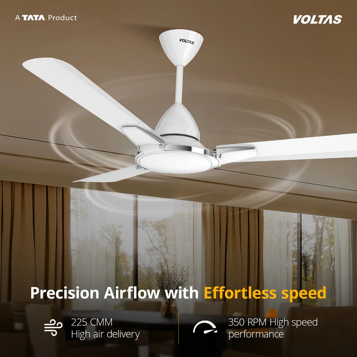 Voltas Rimflo BLDC Fan - 1200MBWTON - Image 4