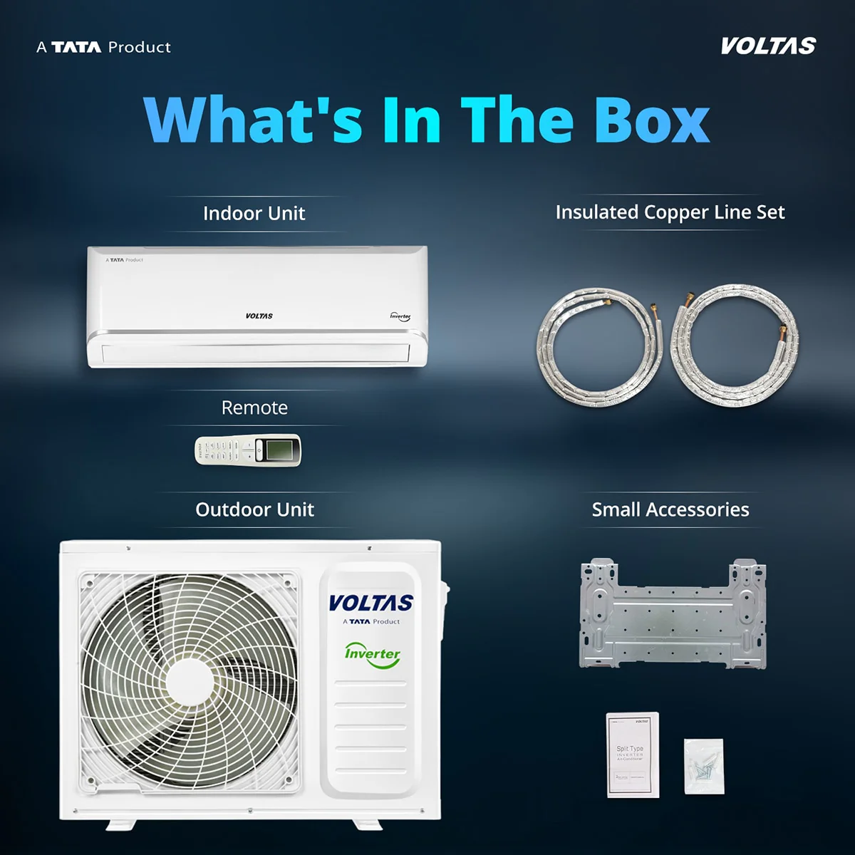 Voltas Split Air Conditioner, 1.5 Ton,3 Star - 183INV Vectra Zen Silver - Image 16