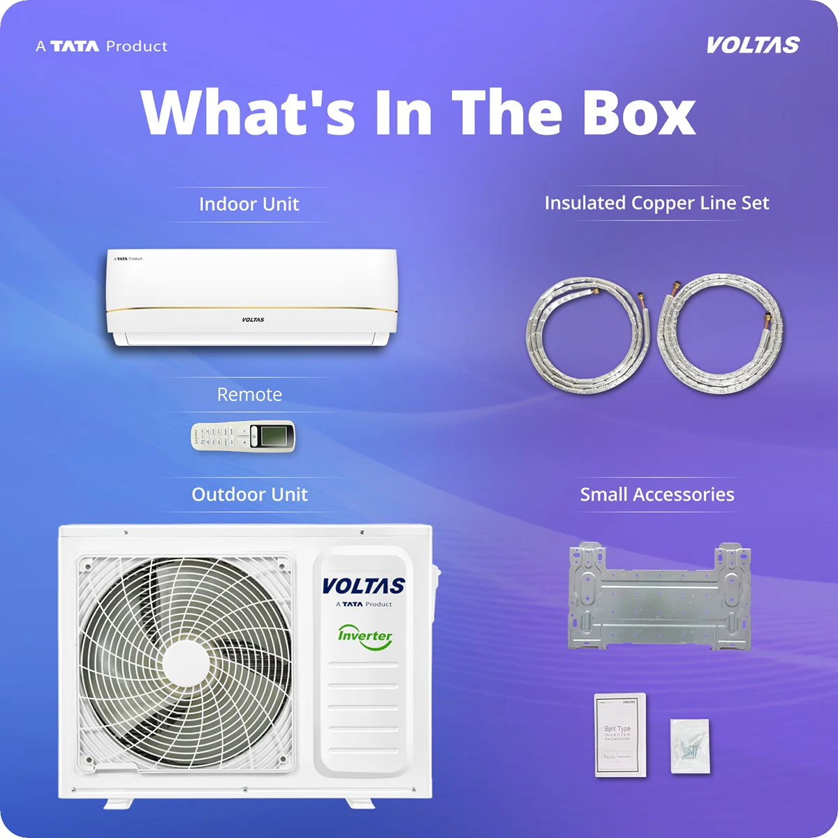 Voltas Split Air Conditioner, 1.5 Ton, 3 Star - 183INV Vertis Zenith Gold - Image 17