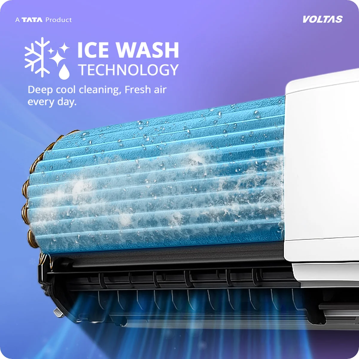Voltas Split Air Conditioner, 1.5 Ton, 3 Star - 183INV Vertis Zephyr Gold - Image 11