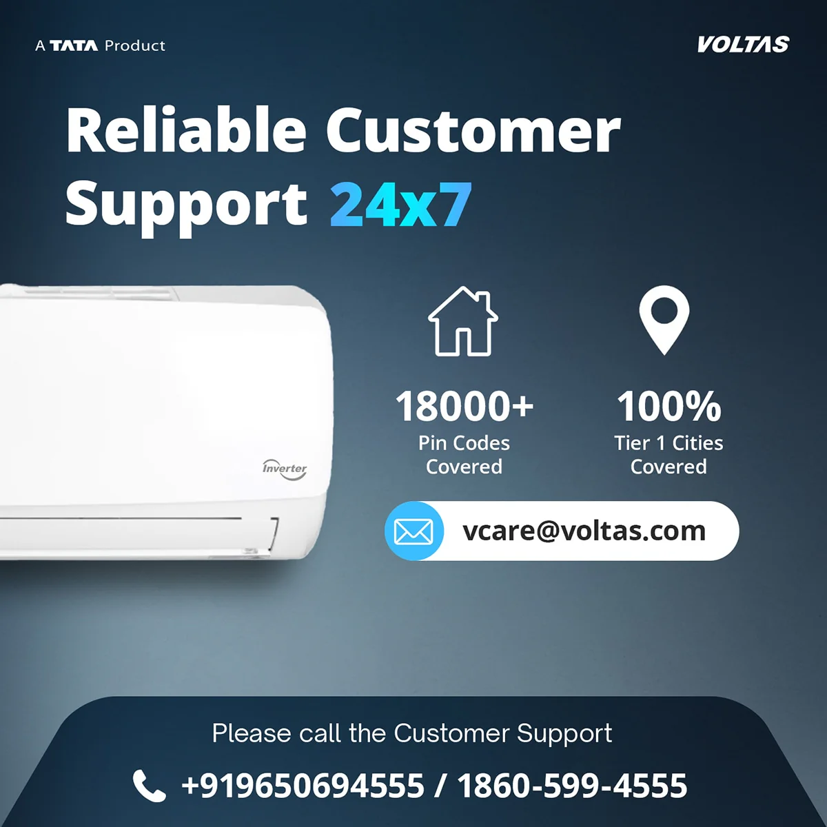 Voltas Split Air Conditioner, 1.5 Ton, 5 Star - 185INV Vectra Elegant - Image 12