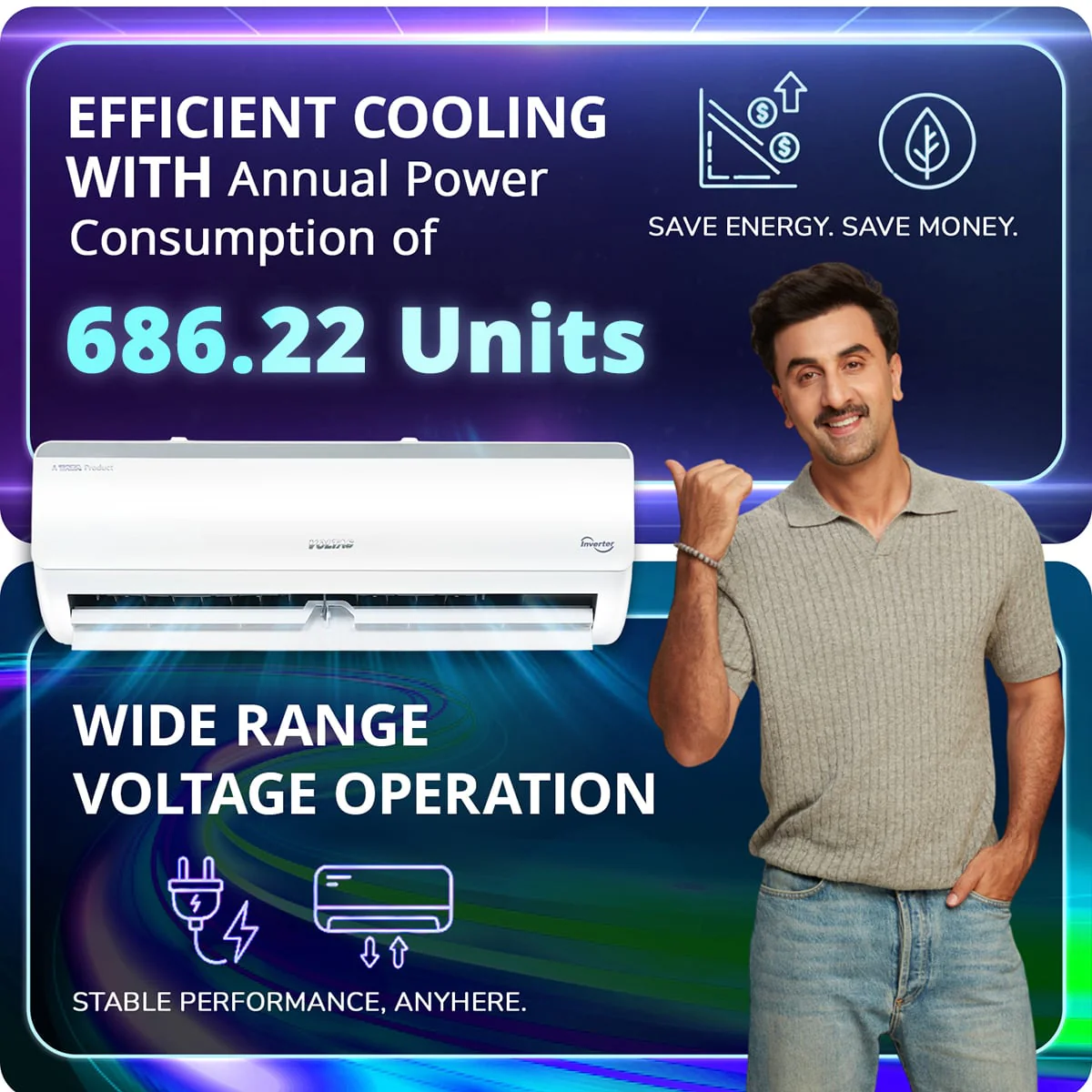 Voltas Split Air Conditioner, 1.5 Ton, 5 Star - 185INV Vertis Elite - Image 12