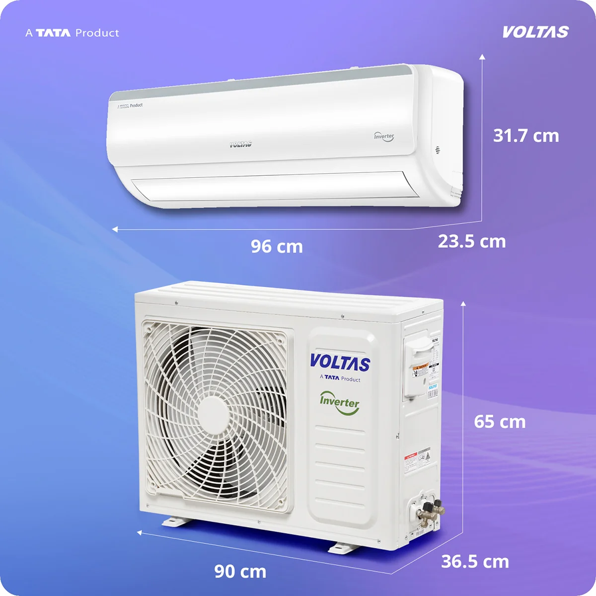 Voltas Split Air Conditioner, 1.5 Ton, 5 Star - 185INV Vertis Elite - Image 4