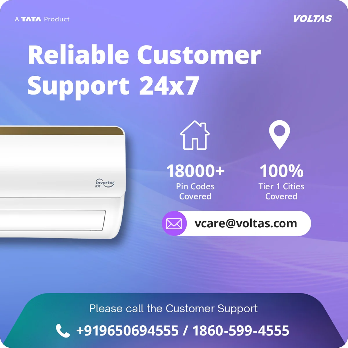 Voltas Split Air Conditioner, 1.5 Ton, 5 Star - 185INV Vertis Elite Gold - Image 13