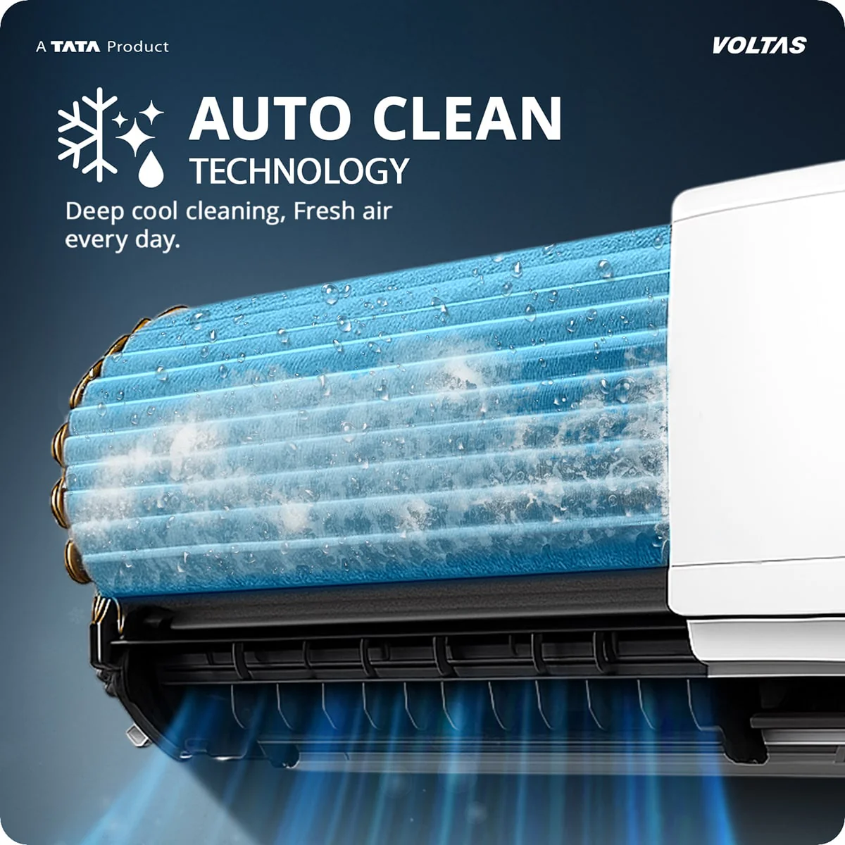 Voltas Split Air Conditioner, 1 Ton, 2 Star - 122FS Emerald - Image 9