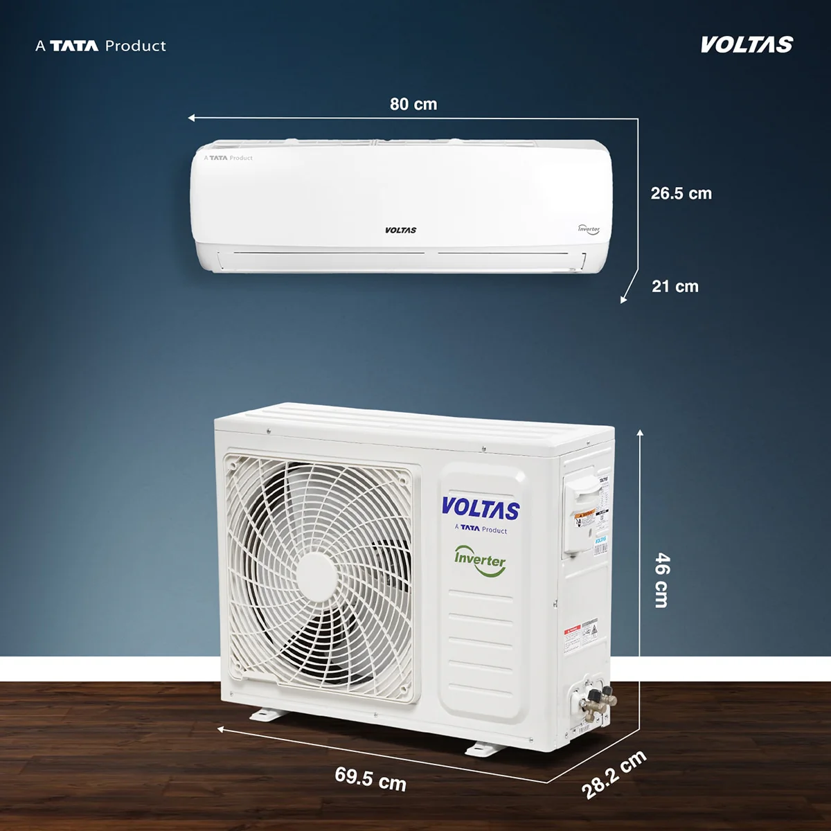 Voltas Split Air Conditioner, 1 Ton, 3 Star - 123INV Vectra Elegant - Image 4