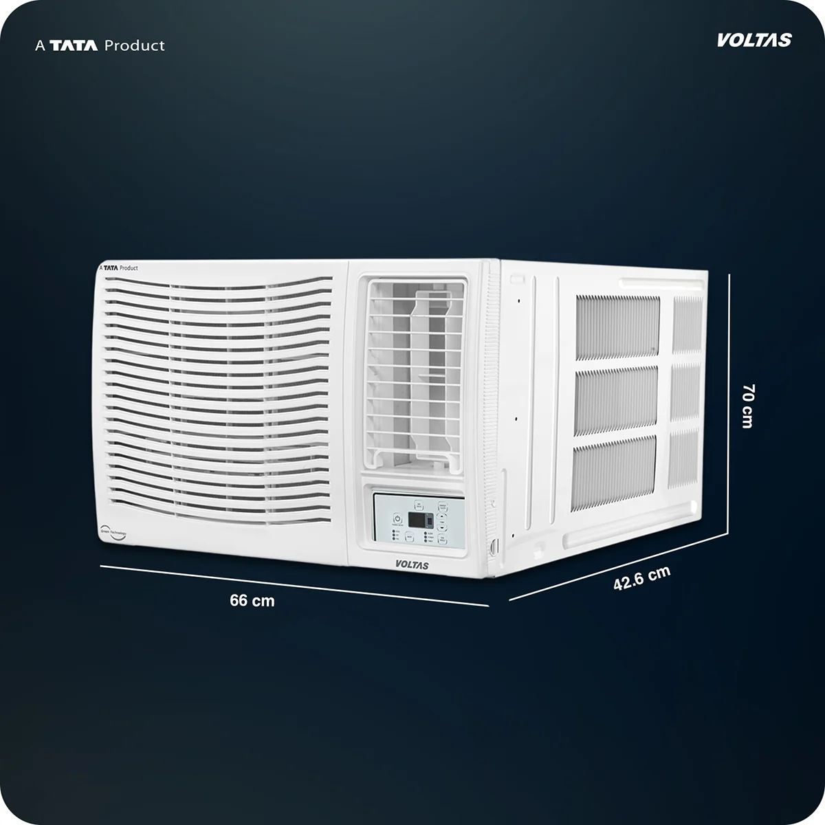 Voltas Window Air Conditioner, 1.5 Ton, 3 Star - 183FS Platina - Image 4