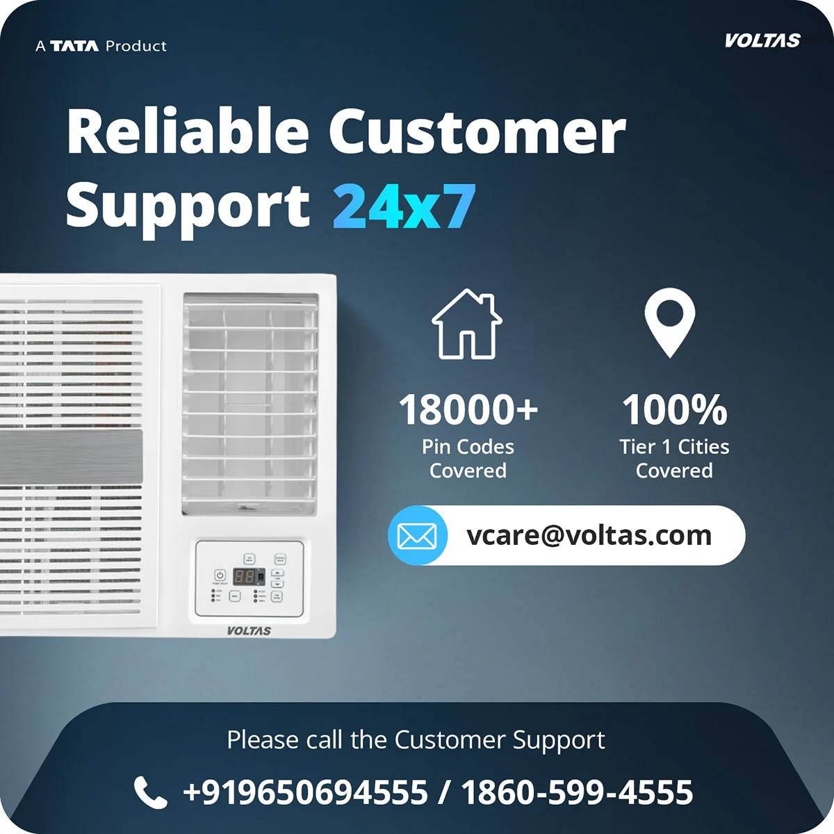 Voltas Window Air Conditioner, 1.5 Ton, 3 Star - 183INV Pearl - Image 15