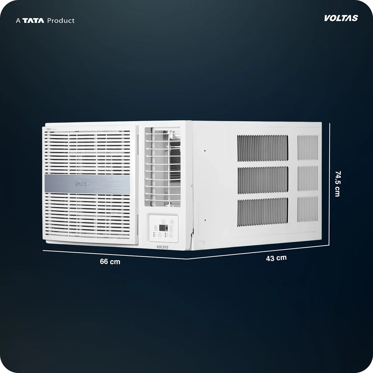 Voltas Window Air Conditioner, 1.5 Ton, 3 Star - 183INV Pearl - Image 4