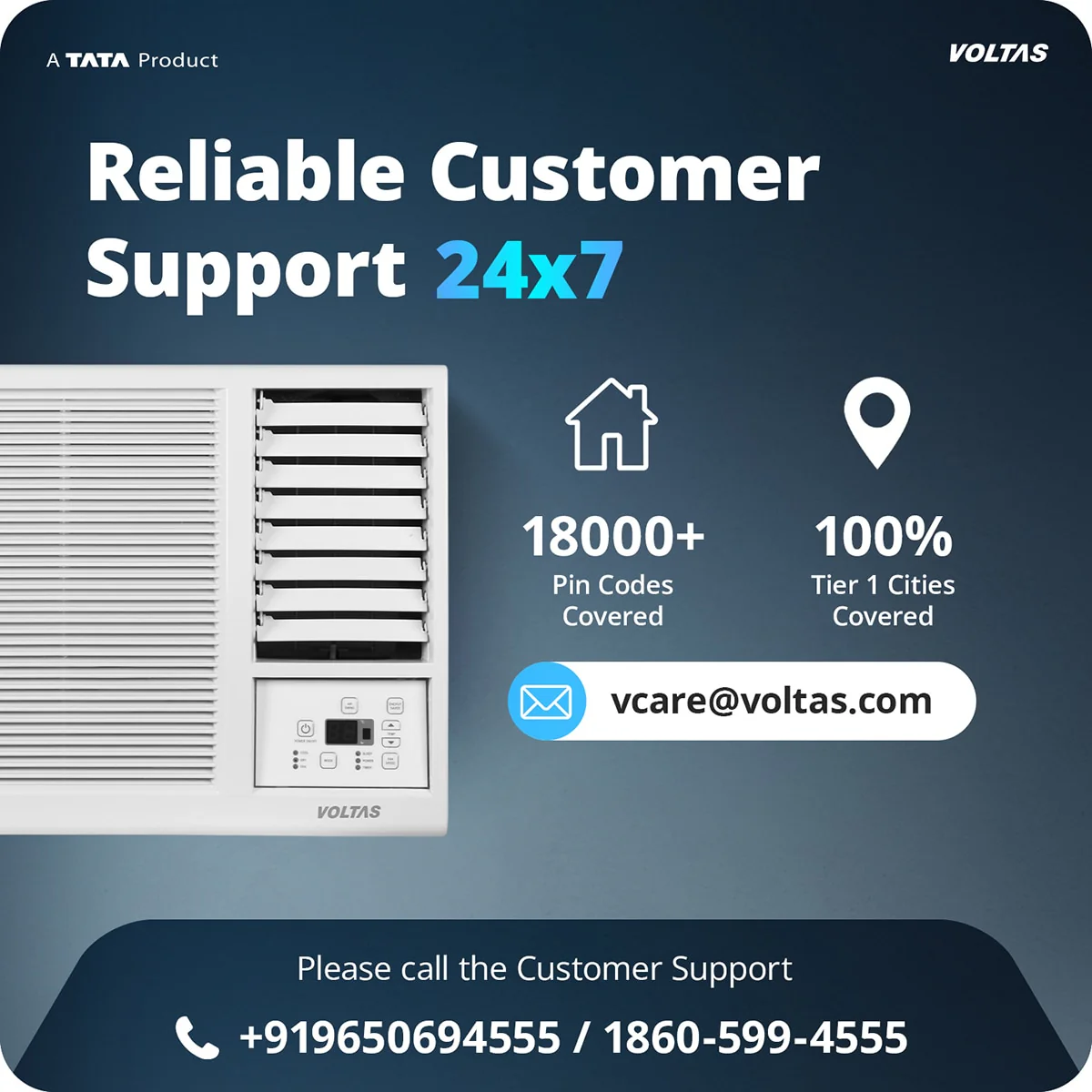 Voltas Window Air Conditioner, 1 Ton, 2 Star - 122FS Platina - Image 15