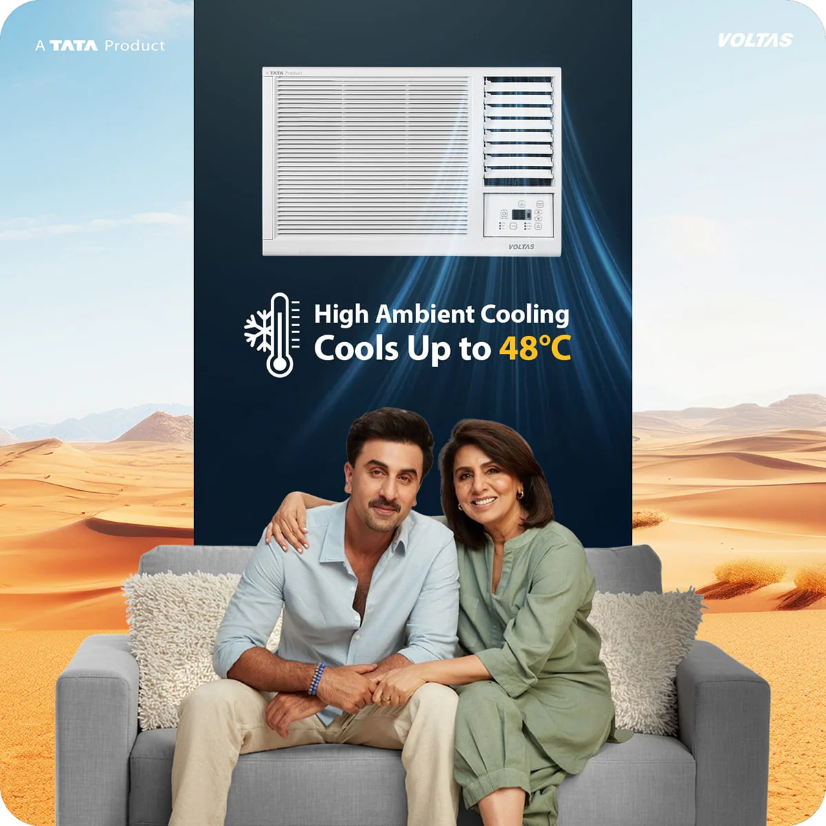 Voltas Window Air Conditioner, 1 Ton, 2 Star - 122FS Platina - Image 7